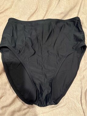 Beyond High-Waist Black Swim Bottoms